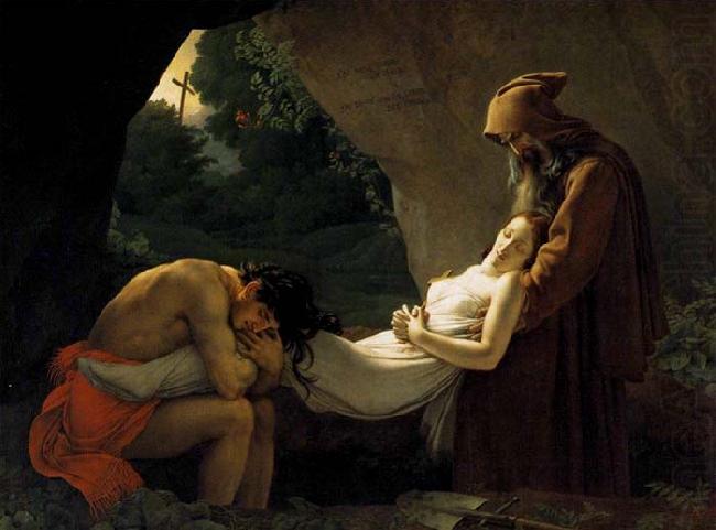 Girodet-Trioson, Anne-Louis The Entombment of Atala china oil painting image